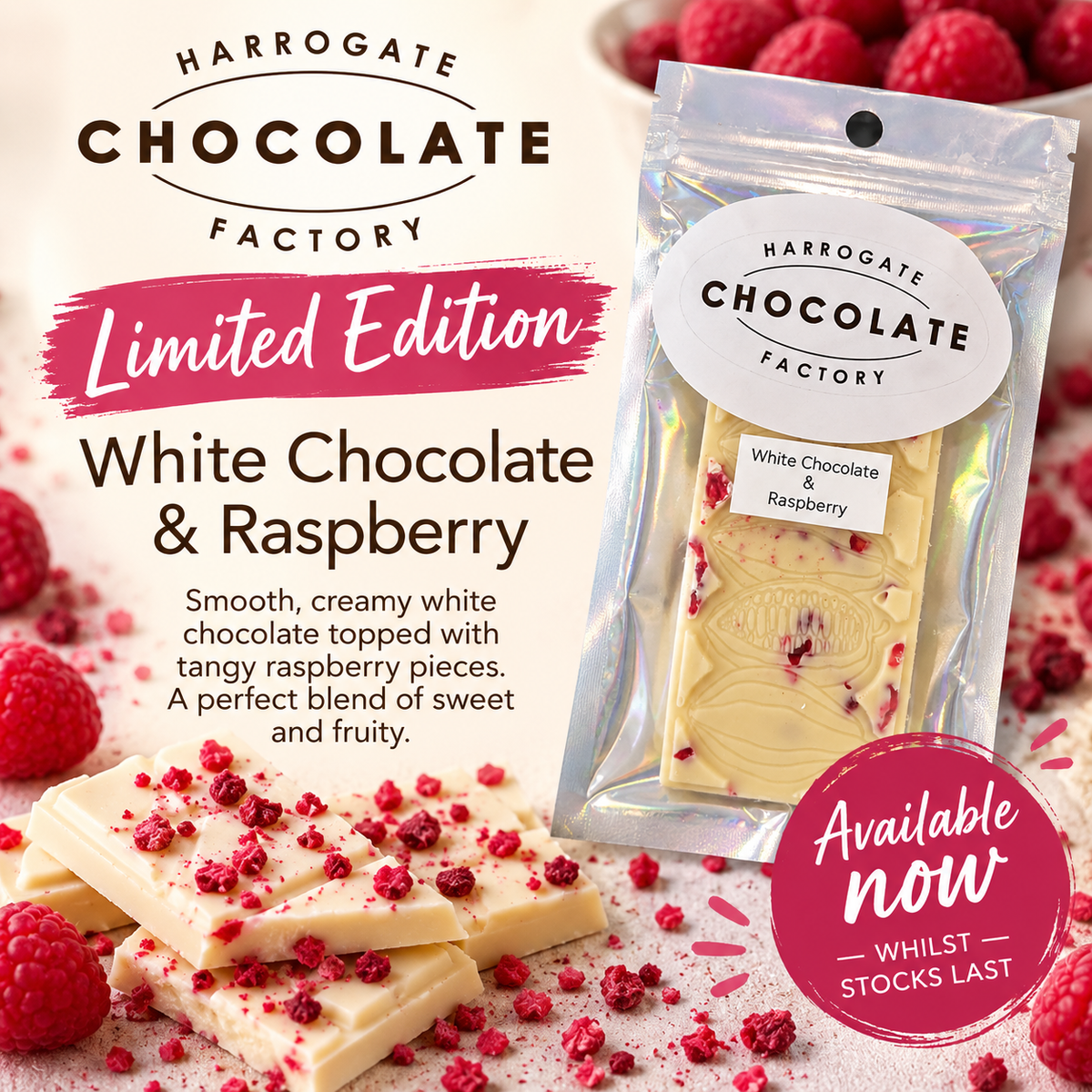 White Chocolate and Raspberry